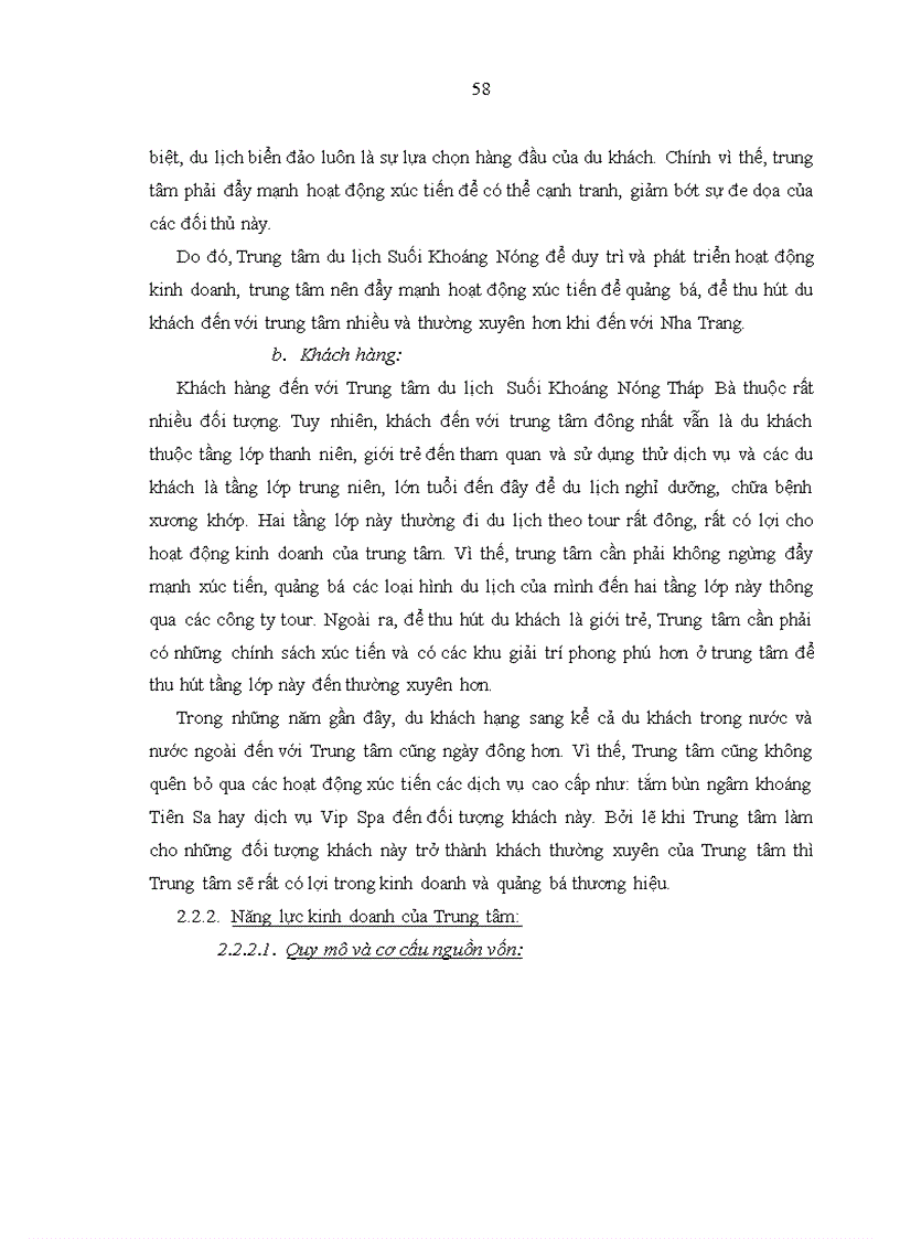 image for page Đẩy mạnh hoạt động xúc tiến bán hàng tại Trung tâm du lịch Suối Khoáng Nóng Tháp Bà Nha Trang
