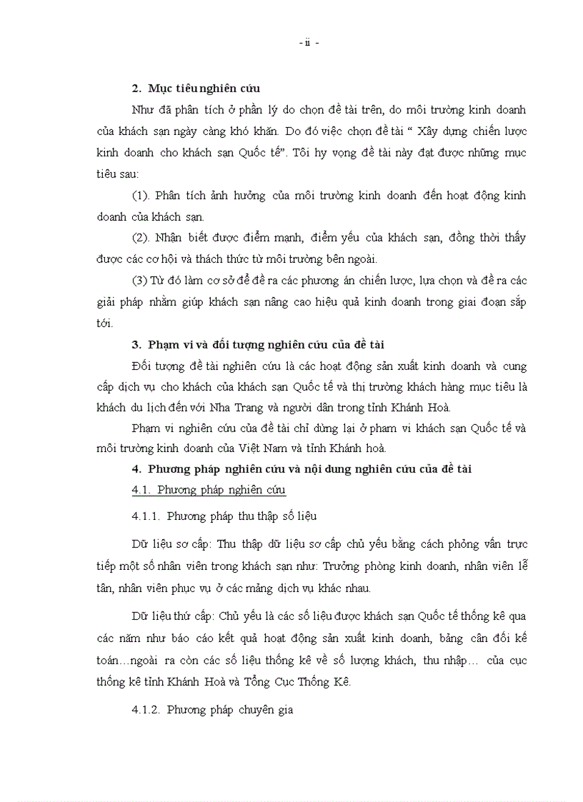 image for page Xây dựng chiến lược kinh doanh cho khách sạn Quốc tế giai đoạn 2010 2015