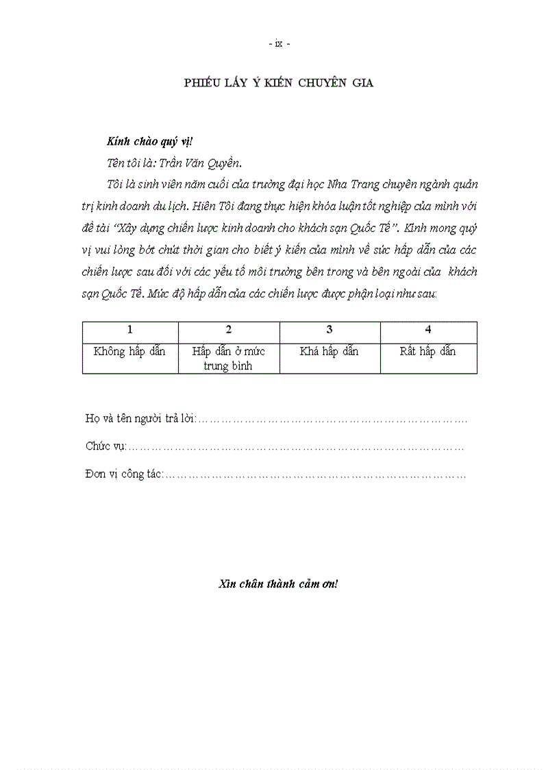 image for page Xây dựng chiến lược kinh doanh cho khách sạn Quốc tế giai đoạn 2010 2015