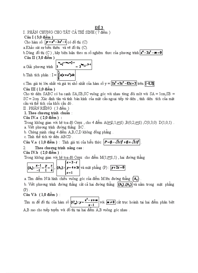 image for page Đề thi tốt nghiệp toán THPT 64