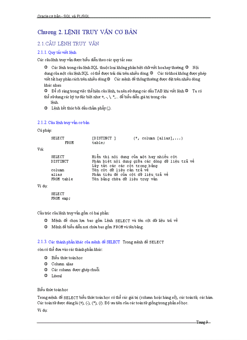 image for page SQL và PL SQL cơ bản