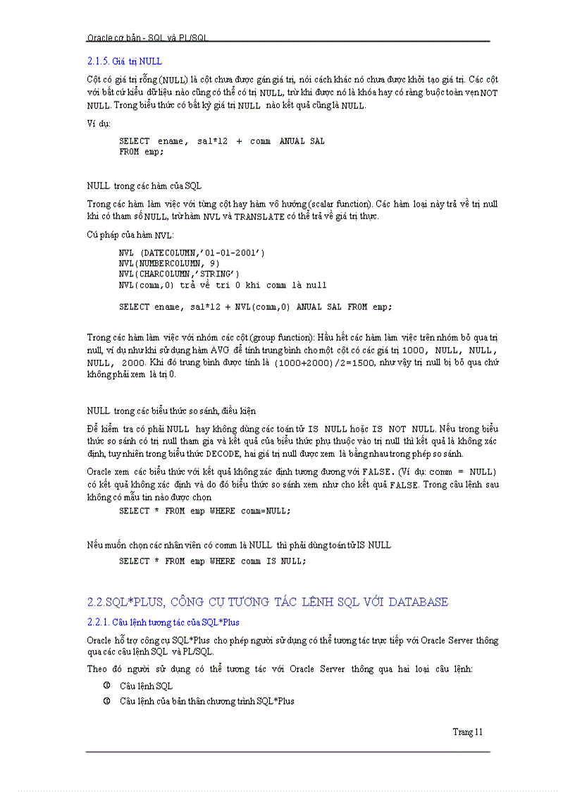 image for page SQL và PL SQL cơ bản
