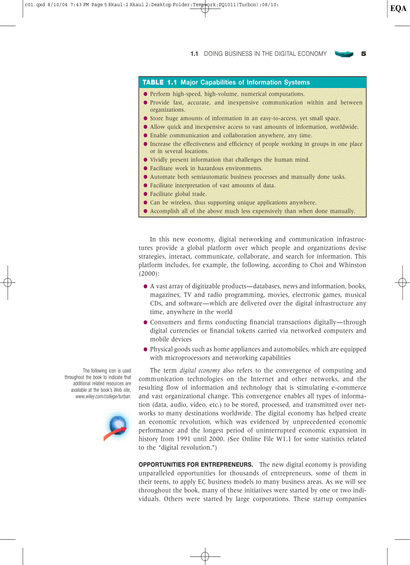 image for page Strategic Use of Information Technology in the Digital Economy