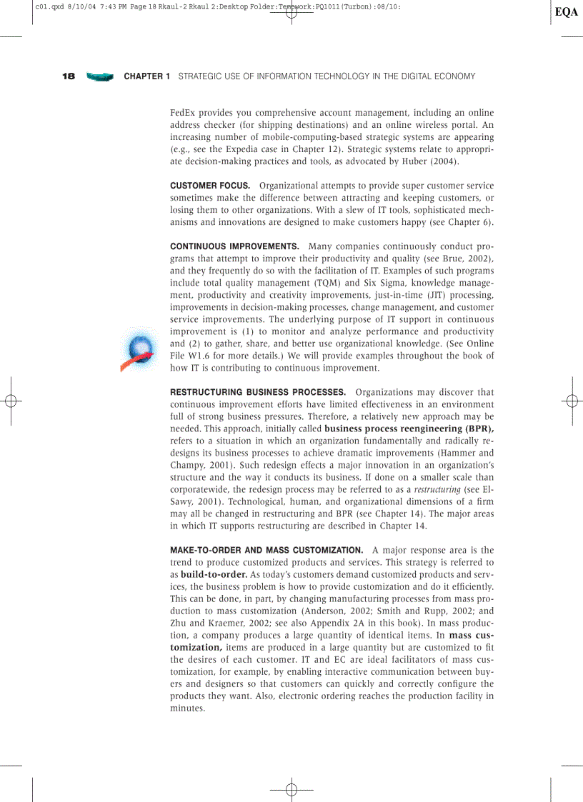 image for page Strategic Use of Information Technology in the Digital Economy