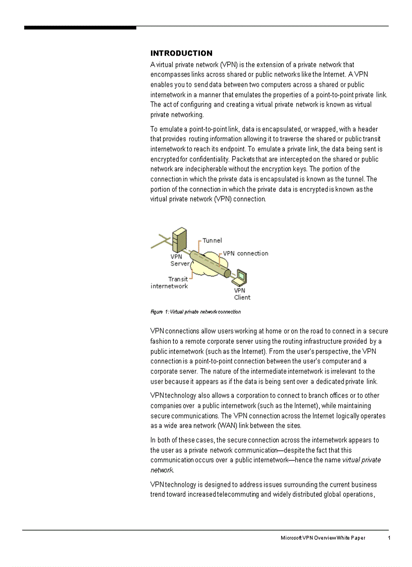 image for page Virtual Private Networking in Windown 2000 An overview
