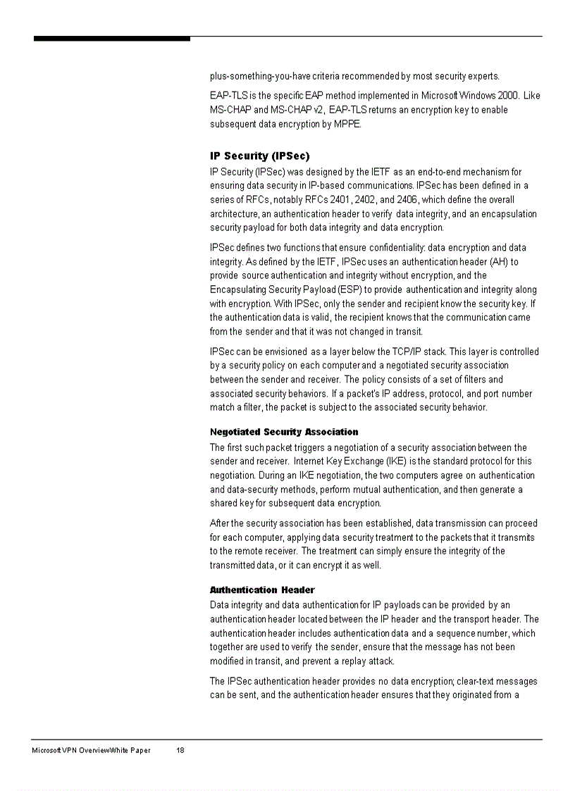 image for page Virtual Private Networking in Windown 2000 An overview
