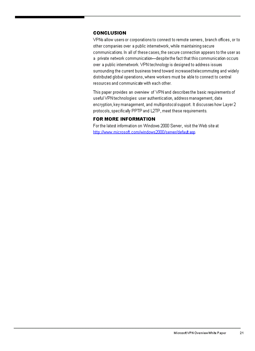 image for page Virtual Private Networking in Windown 2000 An overview