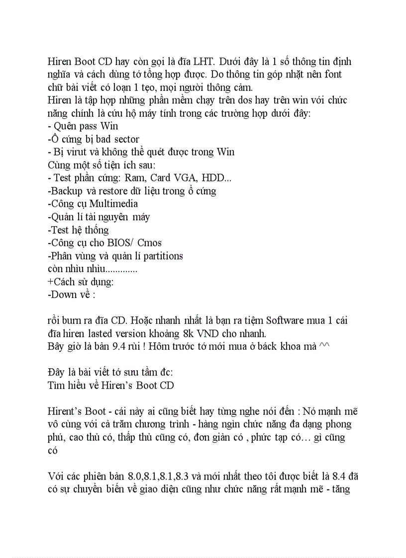 image for page Boot CD toàn tập