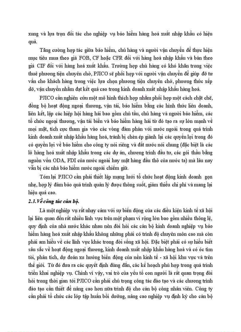 image for page Những giải pháp nhằm nâng cao hiệu quả kinh doanh nghiệp vụ bảo hiểm hàng hoá xuất nhập khẩu vận chuyển bằng đường biển ở PJICO trong thời gian tới