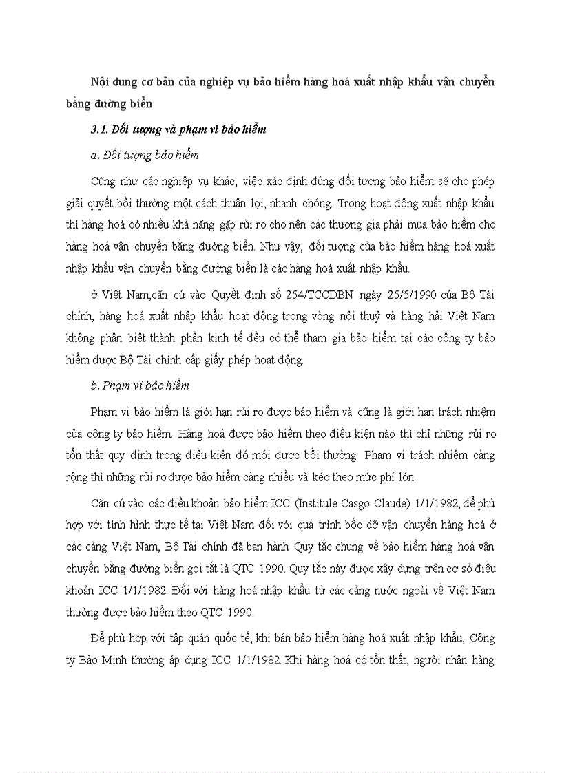 image for page Nội dung cơ bản của nghiệp vụ bảo hiểm hàng hoá xuất nhập khẩu vận chuyển bằng đường biển