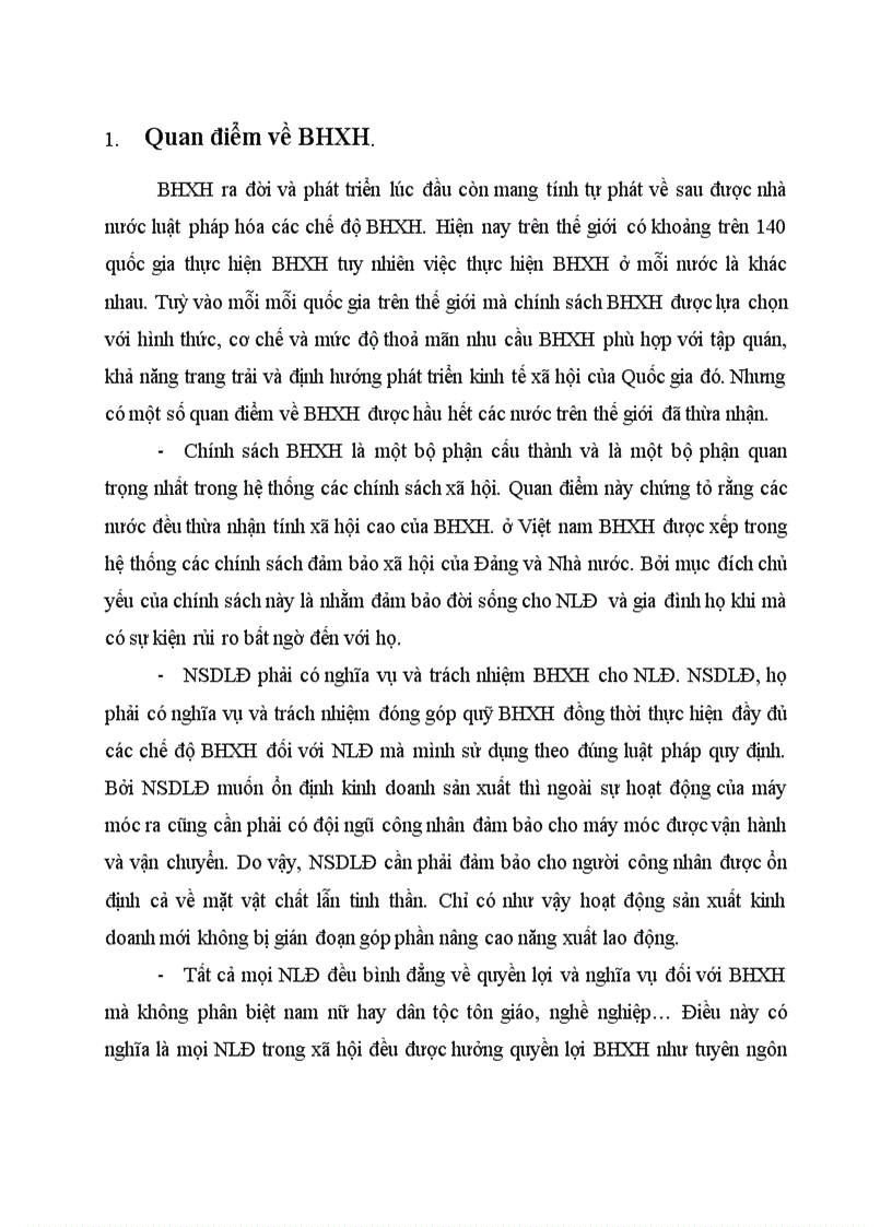 image for page Quan điểm về BHXH