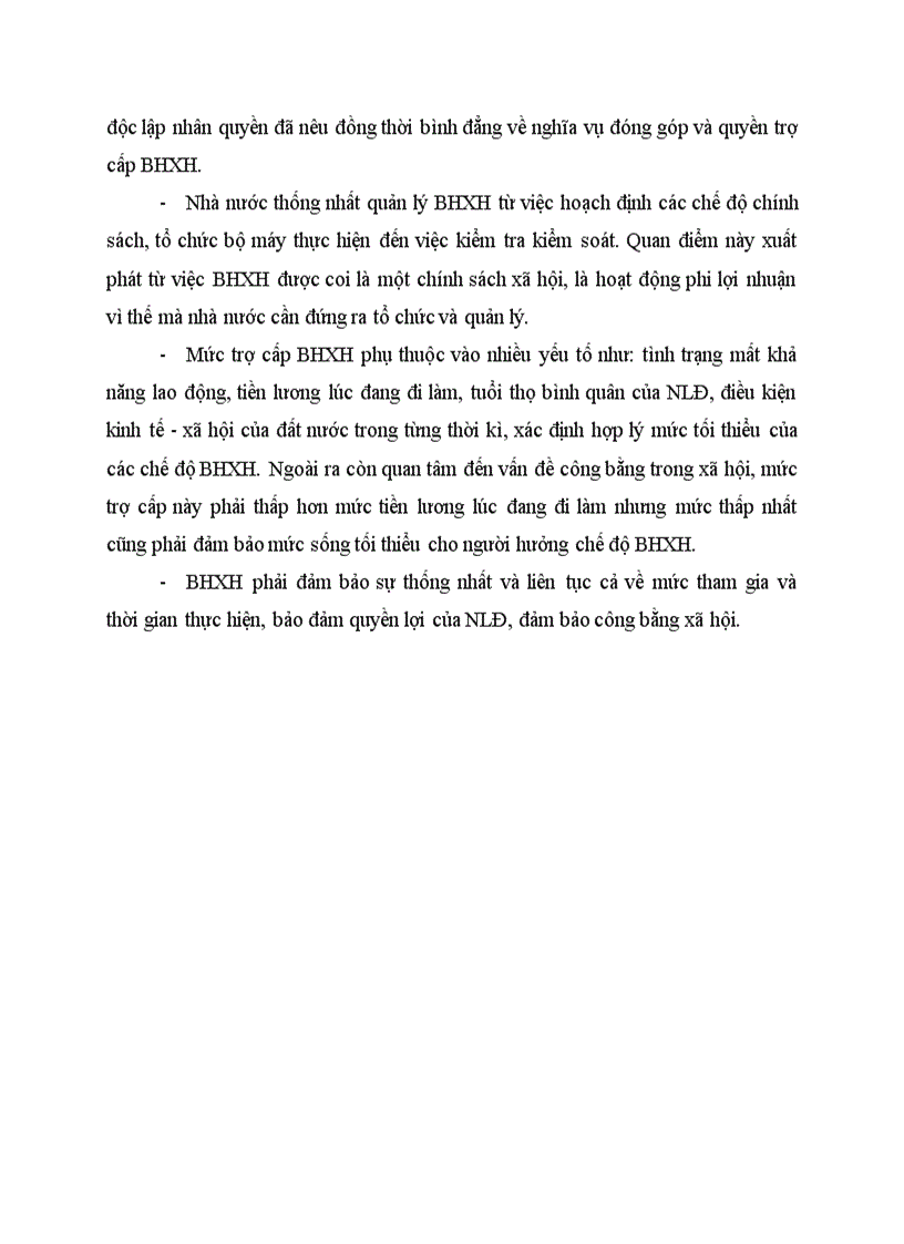 image for page Quan điểm về BHXH