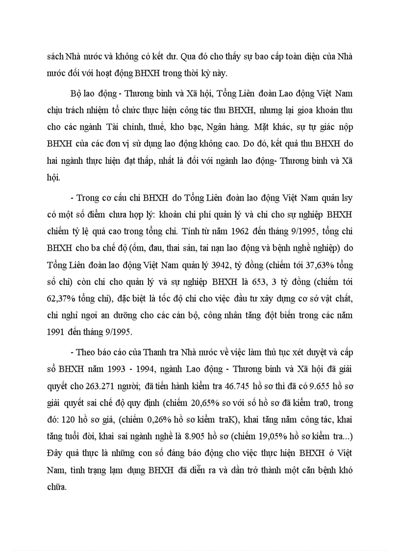 image for page Thực trạng quản lý hoạt động thu chi bảo hiểm xã hội ở Việt Nam giai đoạn trước năm 1995