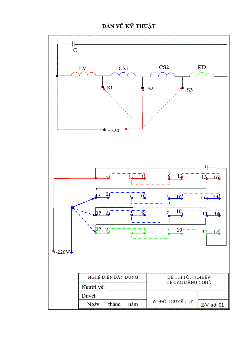 image for page Đề thi tốt nghiệp cao đẳng nghề khóa 2 2008 2011 lý thuyết điện dân dụng lt3 2