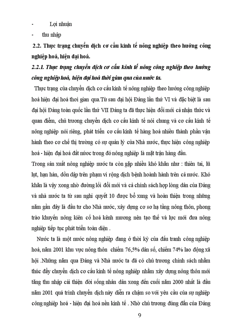 image for page Chuyển dịch cơ cấu kinh tế nông nghiệp theo hướng công nghiệp hoá hiện đại hoá