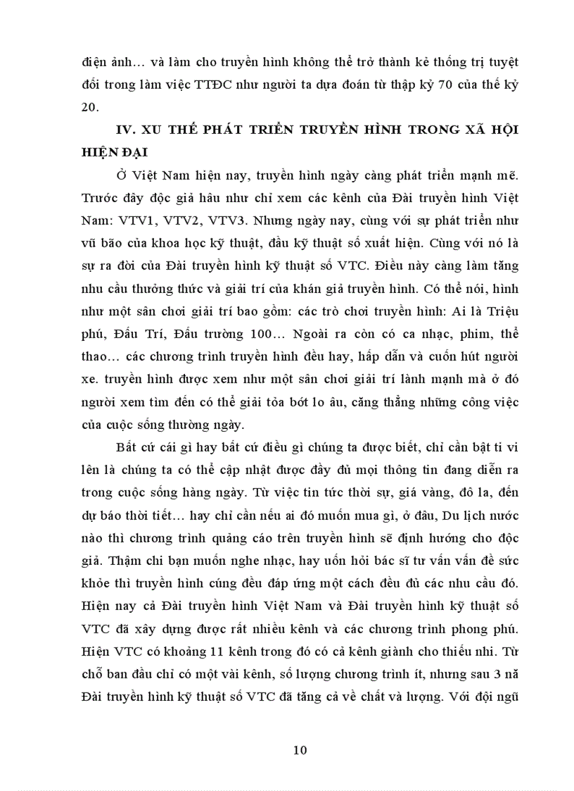 image for page Bài tập truyền hình