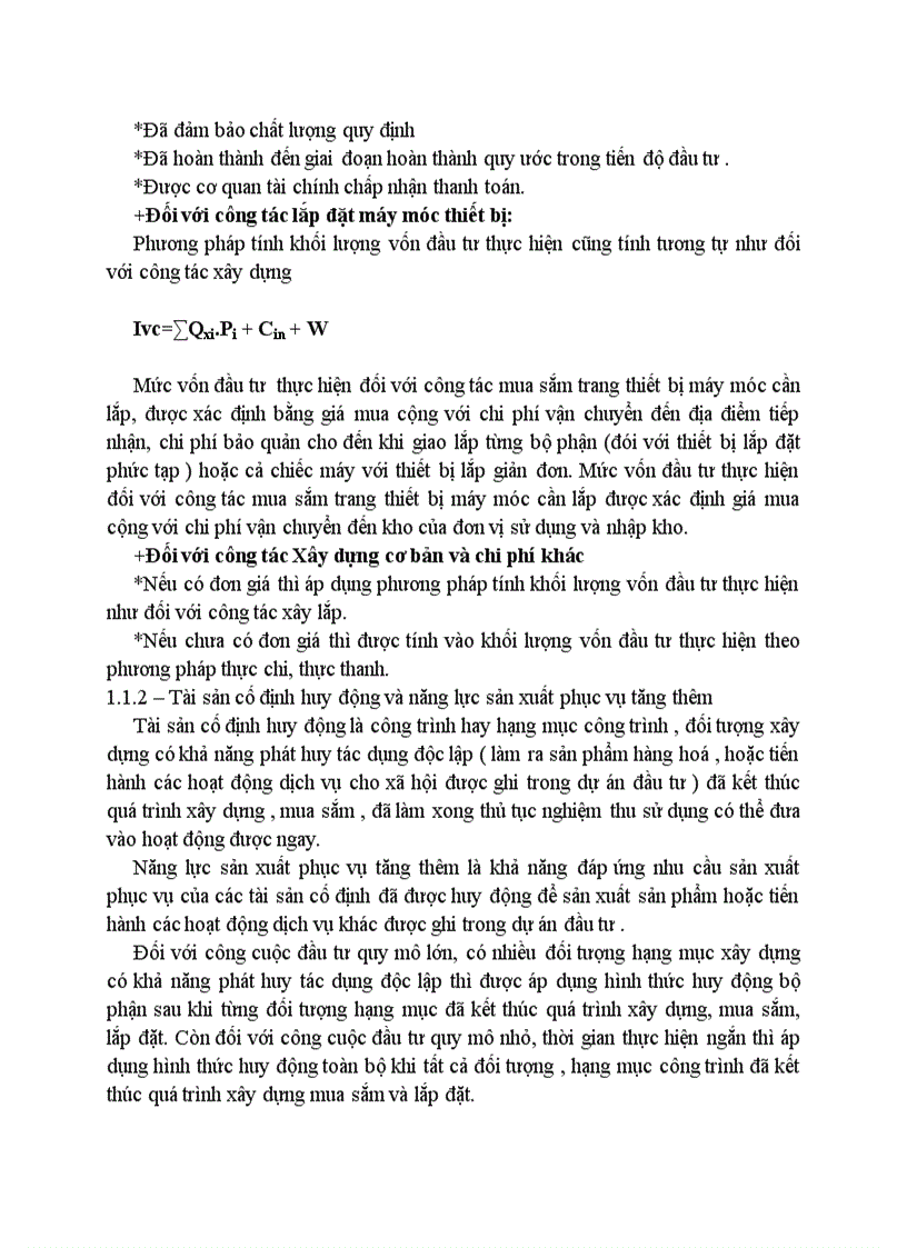 image for page Các chỉ tiêu phản ánh hiệu quả đầu tư Xây dựng cơ bản