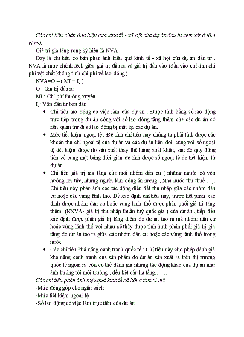 image for page Các chỉ tiêu phản ánh hiệu quả đầu tư Xây dựng cơ bản