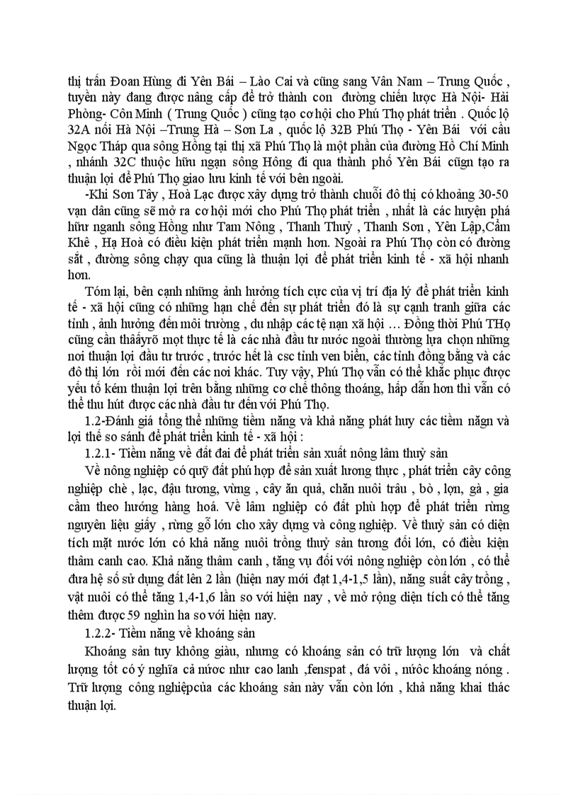 image for page Dự báo về tình hình kinh tế và phương hướng phát triển kinh tế xã hội của tỉnh Phú Thọ