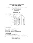 Đề thi tốt nghiệp cao đẳng nghề khóa 2 2008 2011 Thiết kế thời trang Lí thuyết thực hành Hướng dẫn giải 02 2