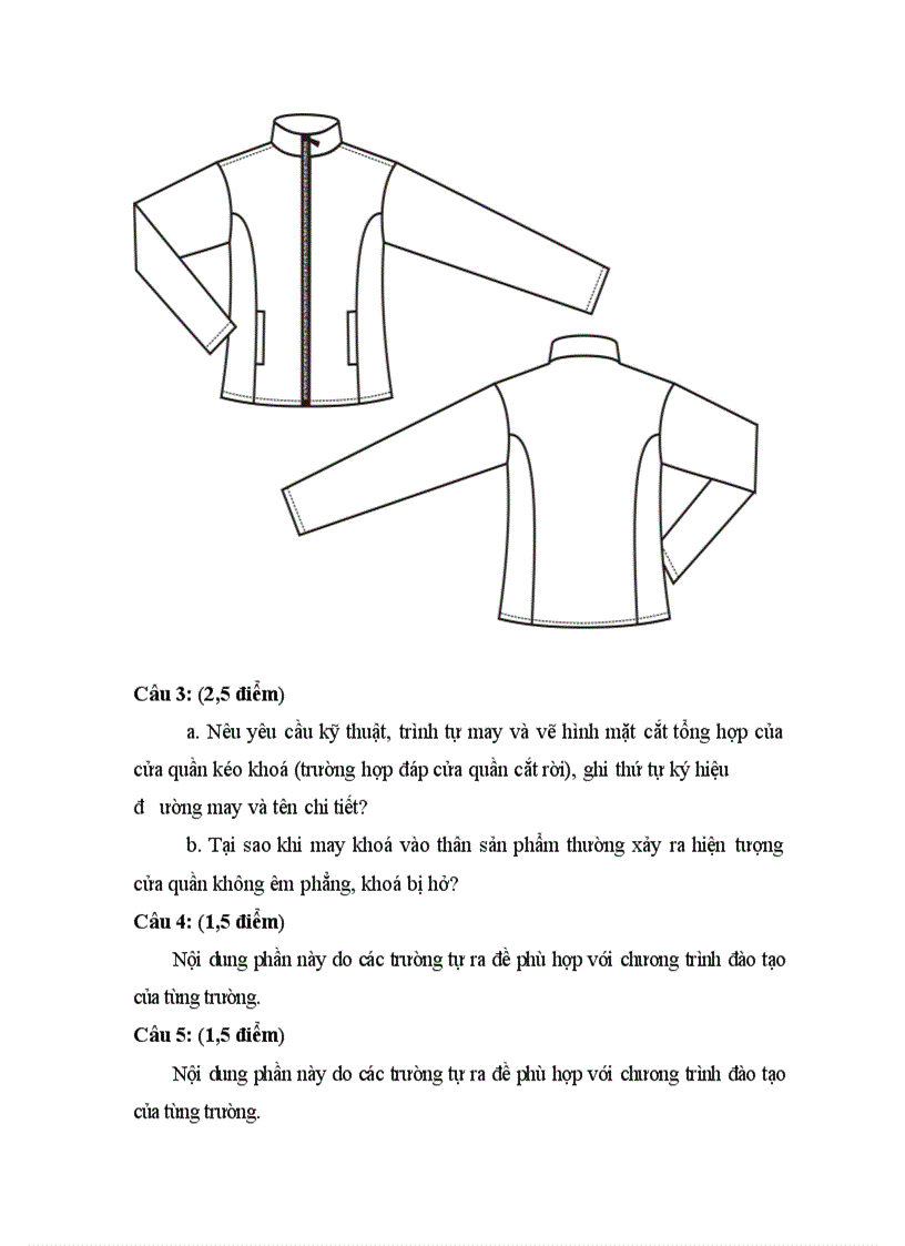 Đề thi tốt nghiệp cao đẳng nghề khóa 2 2008 2011 Thiết kế thời trang Lí thuyết thực hành Hướng dẫn giải 06 1