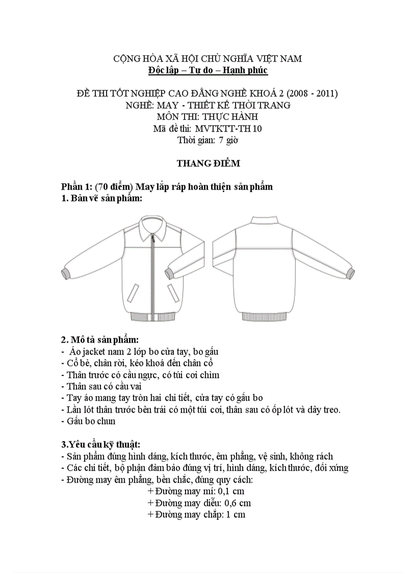 Tài liệu áo jacket nam tay raglan RY1014  Thiết kế rập Toán Trần