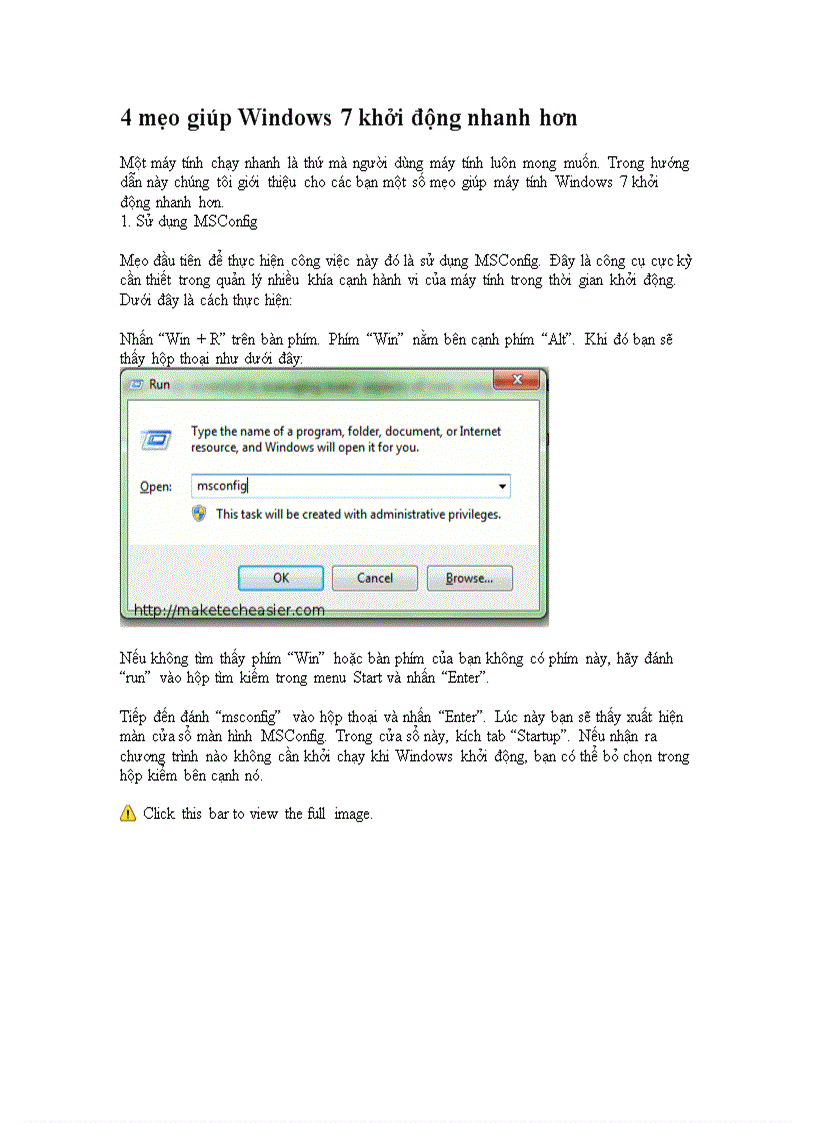 image for page 4 mẹo giúp Windows 7 khởi động nhanh hơn
