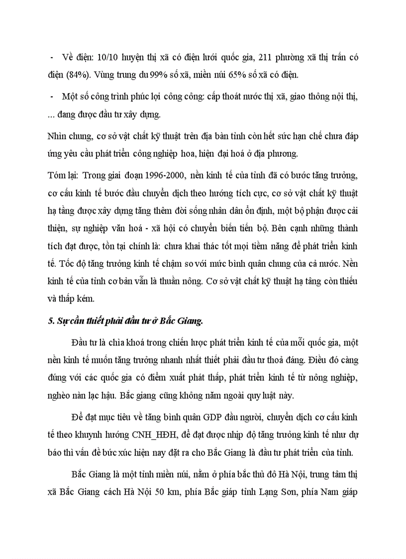 image for page Khái quát chung về tình hình kinh tế xã hội tỉnh Băc Giang