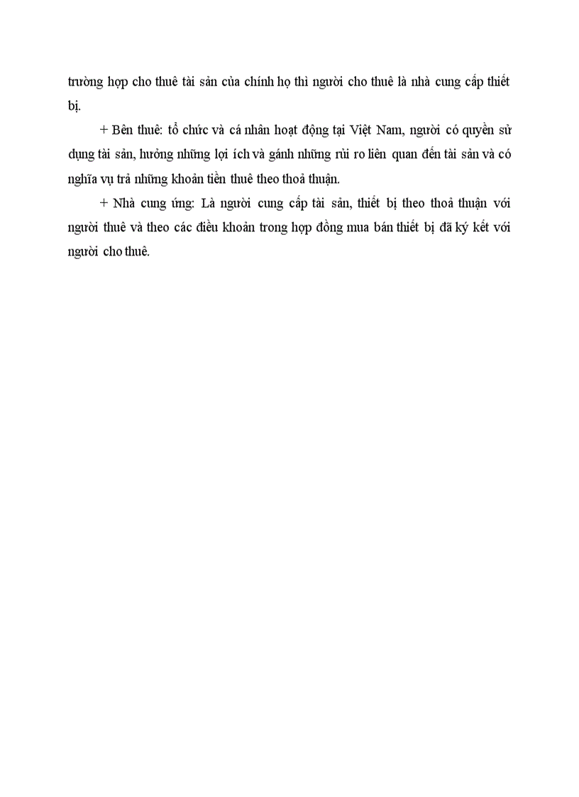 image for page Những nội dung cơ bản của cho thuê tài chính