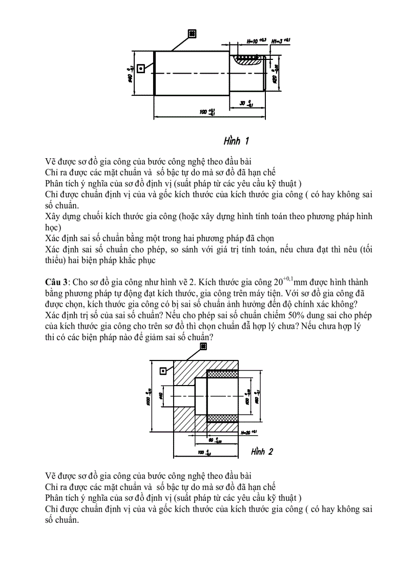 image for page Trình Tự Giải Các Bài Tập về Công Nghệ Chế Tạo Máy