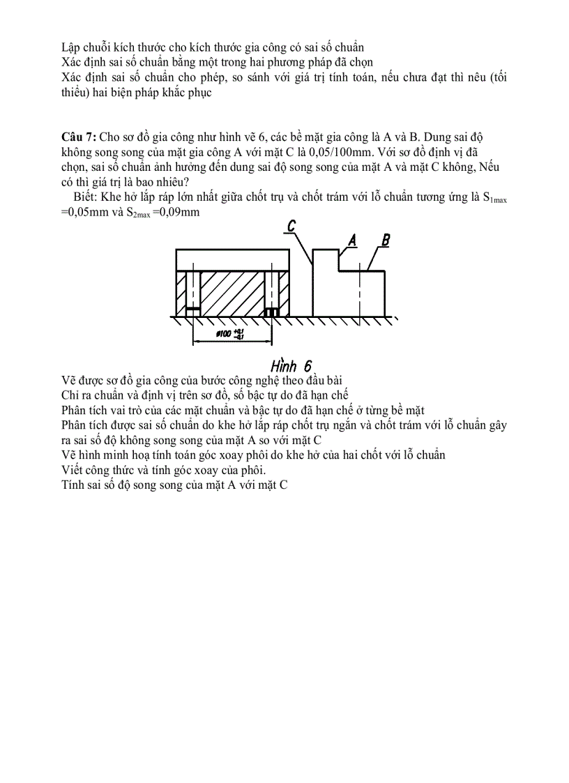 image for page Trình Tự Giải Các Bài Tập về Công Nghệ Chế Tạo Máy
