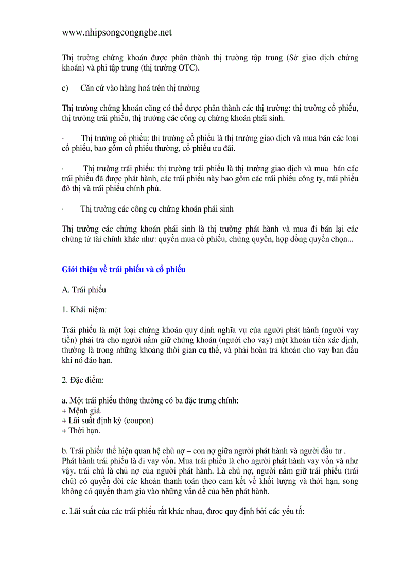 image for page Những kiến thức cơ bản về chứng khoán