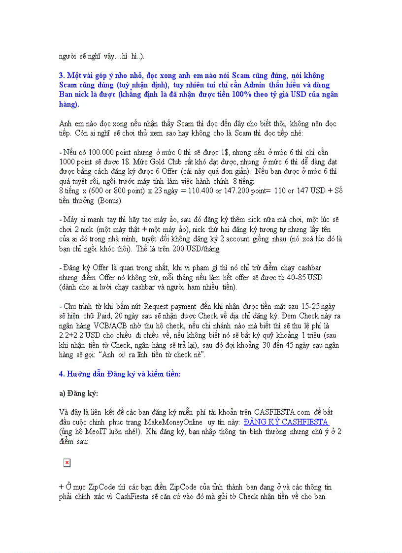 image for page CASFIESTA chưa scam các bạn à đọc rồi sẽ hiểu Ai chưa chơi thì nên thử nhé