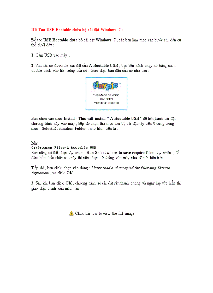 image for page Cài Windows 7 từ USB với công cụ A Bootable USB