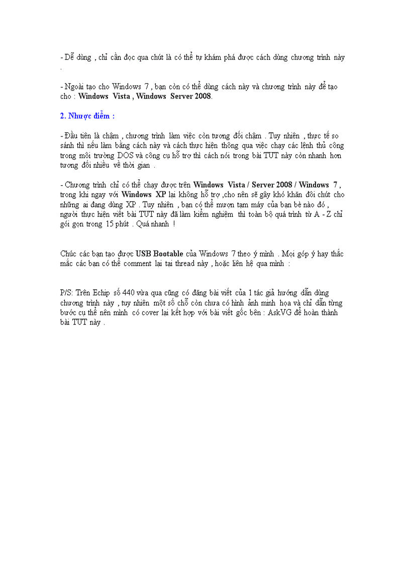 image for page Cài Windows 7 từ USB với công cụ A Bootable USB