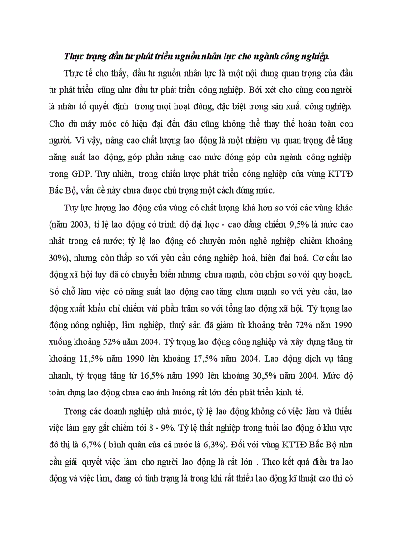 image for page Thực trạng đầu tư phát triển nguồn nhân lực cho ngành công nghiệp