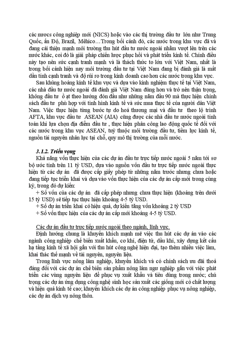 image for page Triển vọng các dự án đầu tư trực tiếp nước ngoài ở Việt Nam