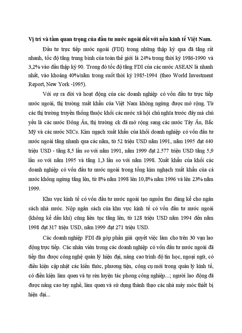 image for page Vị trí và tầm quan trọng của đầu tư nước ngoài đối với nền kinh tế Việt Nam