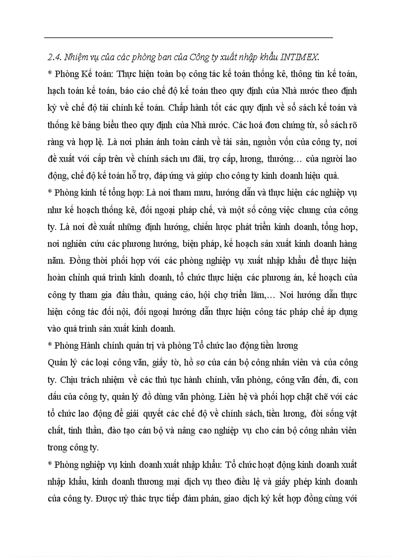 image for page Chức năng và nhiệm vụ của Công ty xuất nhập khẩu INTIMEX