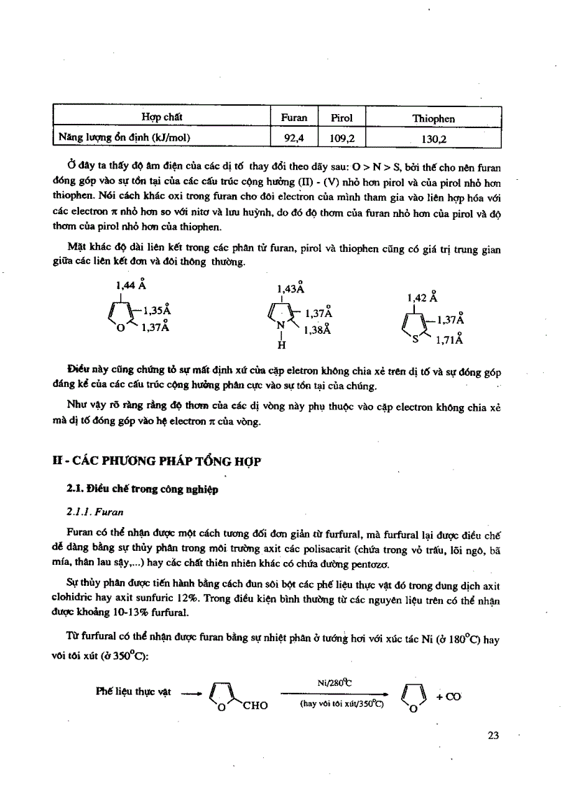 image for page Hóa học các hợp chất dị vòng