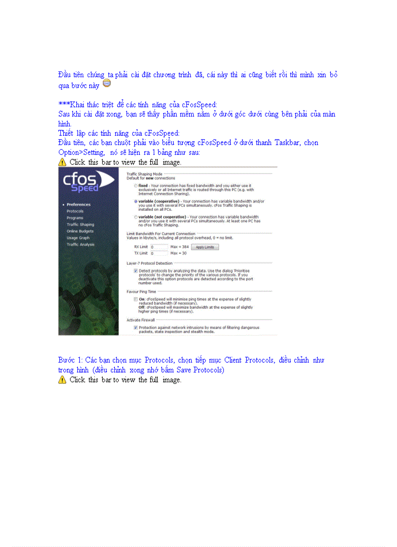 image for page Cách tăng tốc cFosSpeed 1 cách hiệu quả