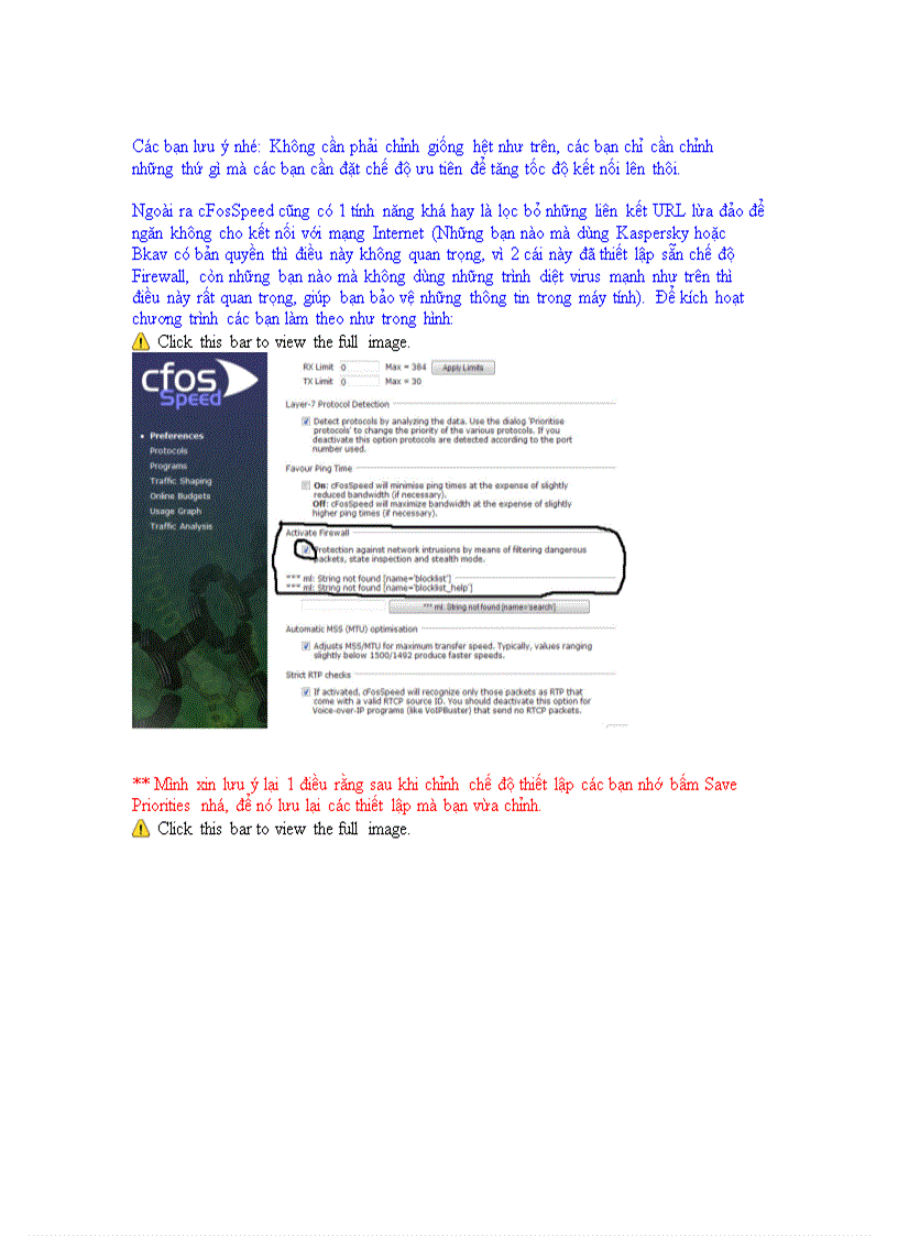 image for page Cách tăng tốc cFosSpeed 1 cách hiệu quả