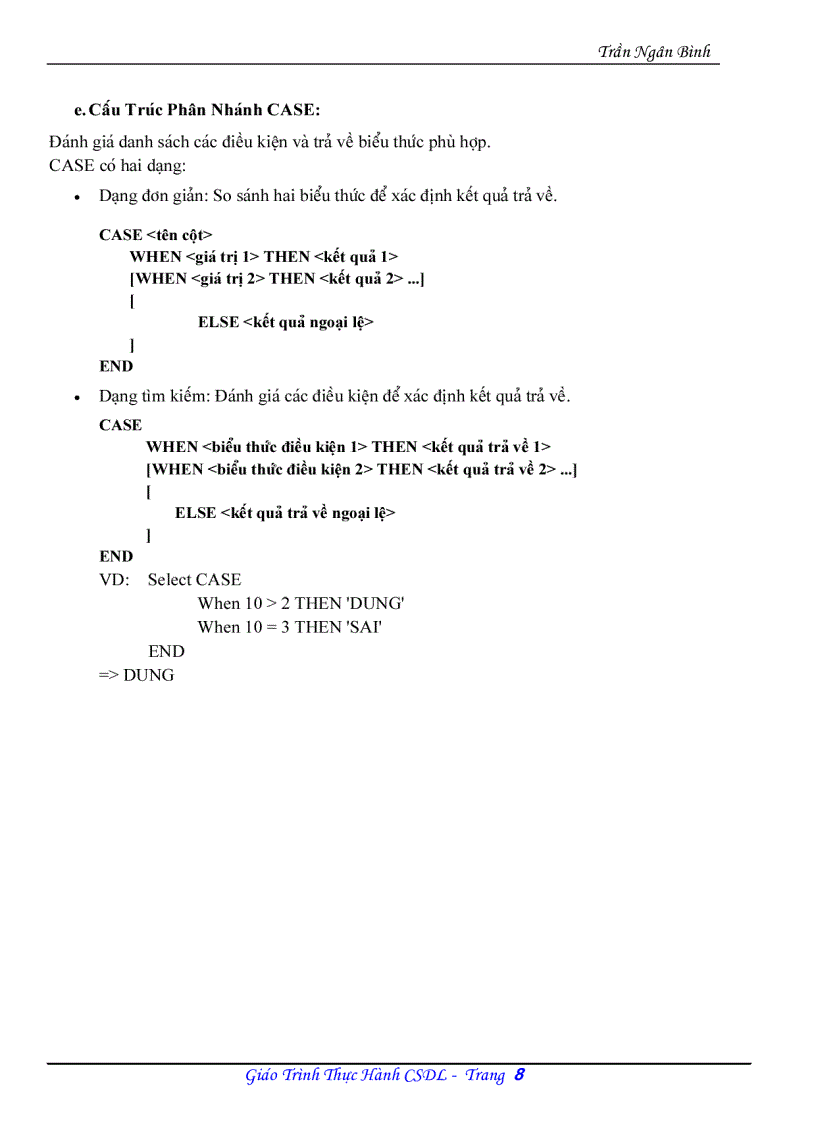 image for page Cơ bản về sql server 2000