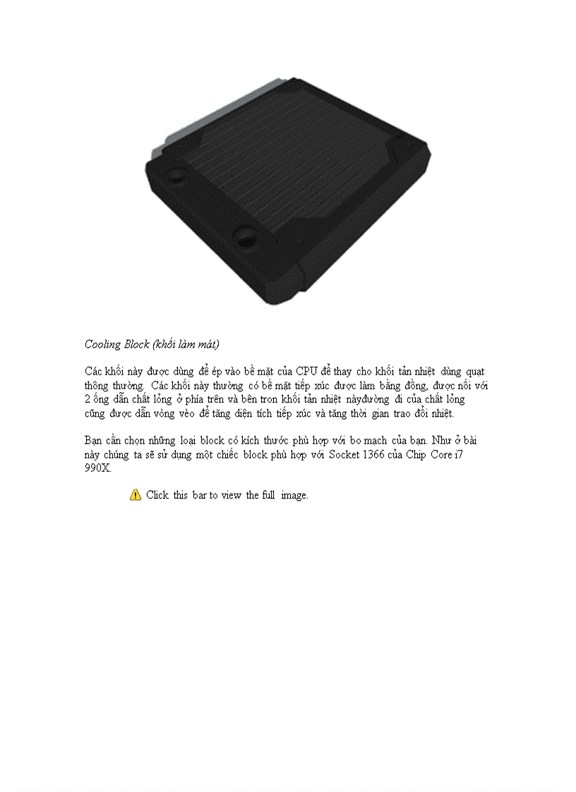 image for page Tự thiết kế hệ thống tản nhiệt nước cho máy tính