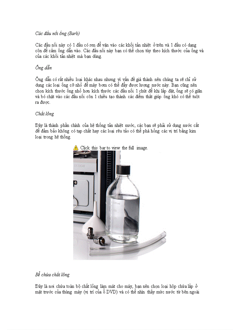 image for page Tự thiết kế hệ thống tản nhiệt nước cho máy tính