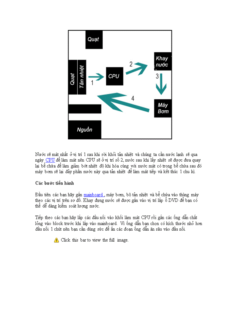 image for page Tự thiết kế hệ thống tản nhiệt nước cho máy tính