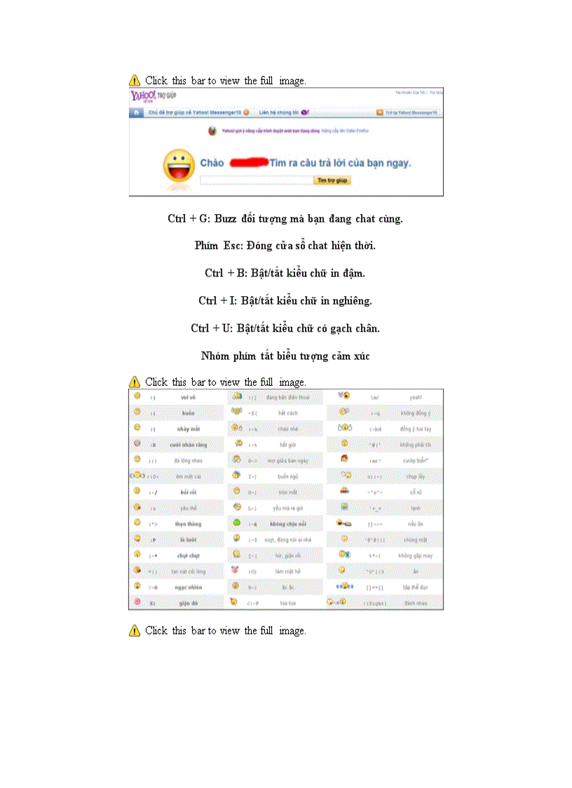 image for page Những phím tắt hữu dụng trên Yahoo Messenger
