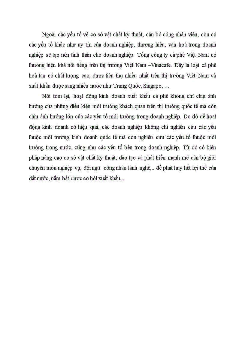 image for page Những nhân tố ảnh hưởng đến xuất khẩu cà phê Việt Nam