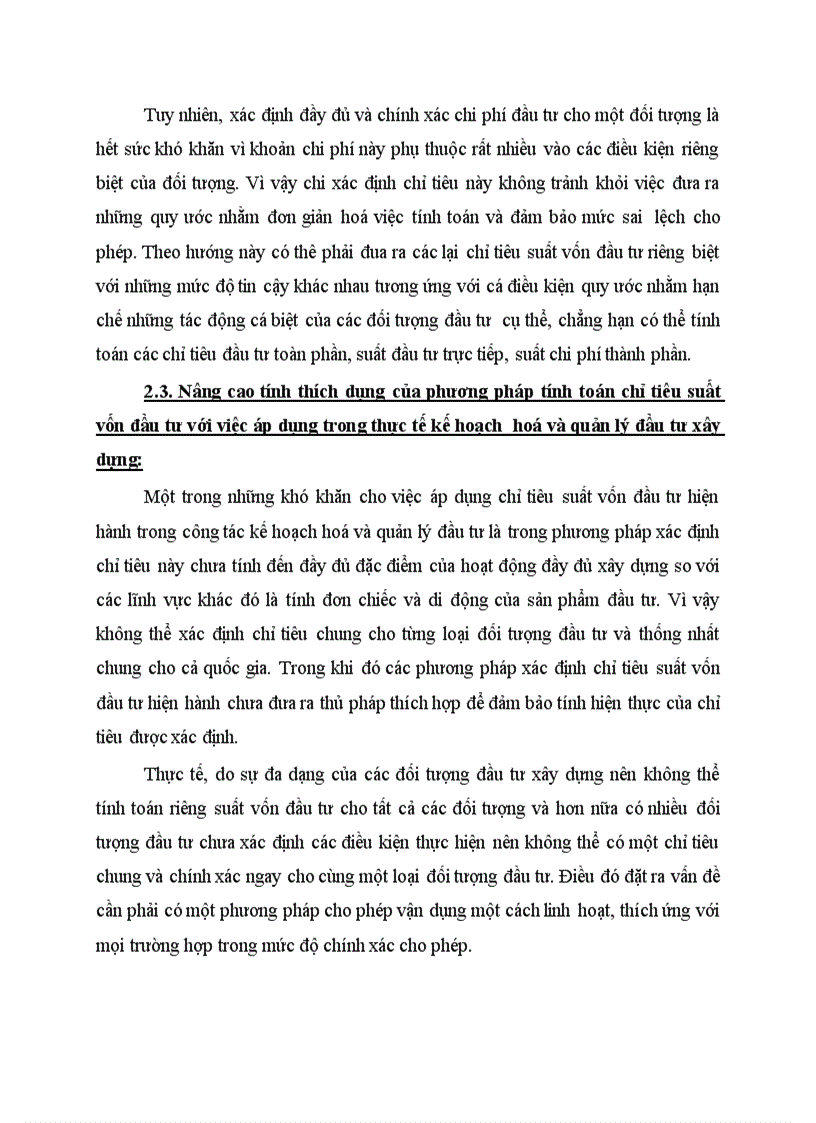 image for page Nội dung hoàn thiện phương pháp xác định chỉ tiêu suất vốn đầu tư xây dựng