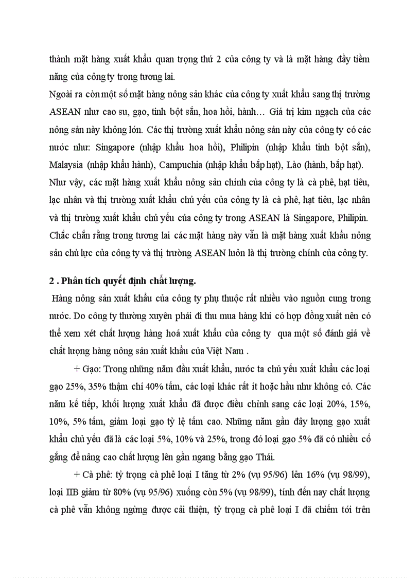 image for page Thực trạng quyết định Marketing sản phẩm nông sản xuất khẩu của công ty xuất nhập khẩu INTIMEX sang thị trường các nước ASEAN